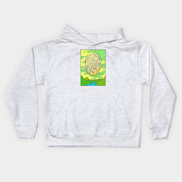 Brain Matter Kids Hoodie by ImmortalPink